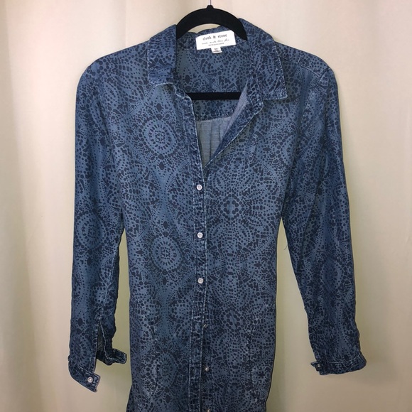 Anthroplogie Cloth & Stone adorable tie dress PS - Picture 1 of 4